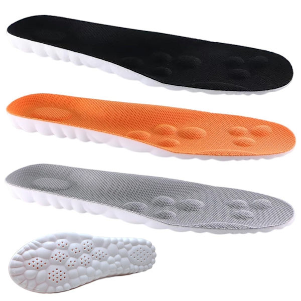Ergonomiset pohjalliset 1 pari Black Svart