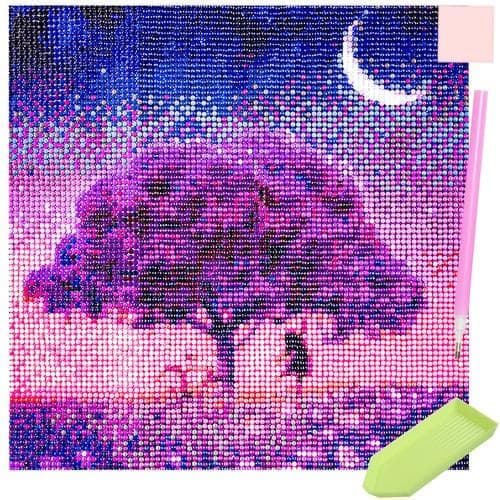 Diamantmaling / DIY 5D Diamantmaling - 30x30cm - Tre—pa