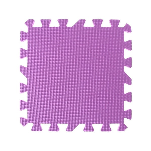 1/3 STK Baby Lekepute EVA Skummatte Yogamatter LILA 3 STK lilla purple