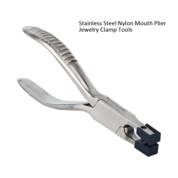Bærbare DIY rustfrit stål Nylon mundtænger smykkefremstillingsklemme reparationsværktøjer (type 3)