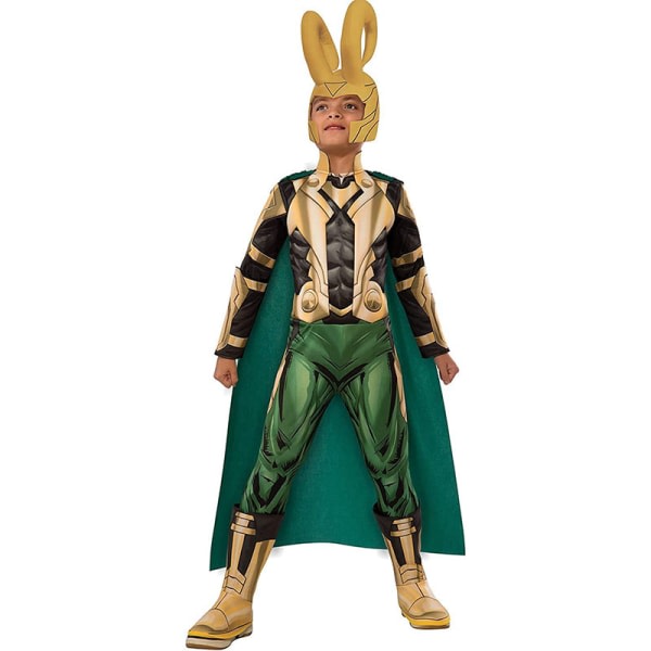 Halloween barn Rocky kostym superhjälte show kostym 8-10（120-130）