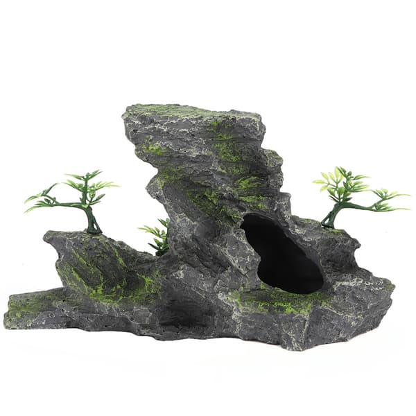 Simuleringsharpiks fjellformasjon akvarium dekorasjon