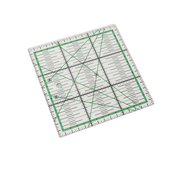 Quiltlinjal Gjennomsiktig Akryl DIY Grid Quiltlinjaler med presis skala for stryking Sy Patchwork-måling