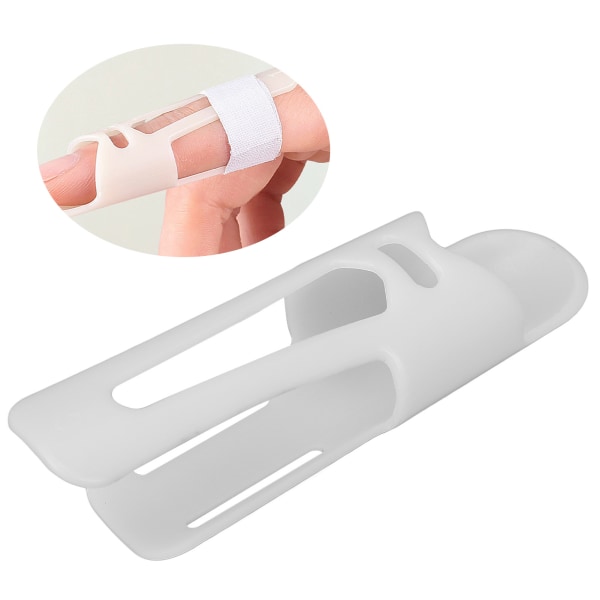 Fingerskinne Pustende Mallet Fingerfiksering Retting Finger Stabilisator for Recovery White#4