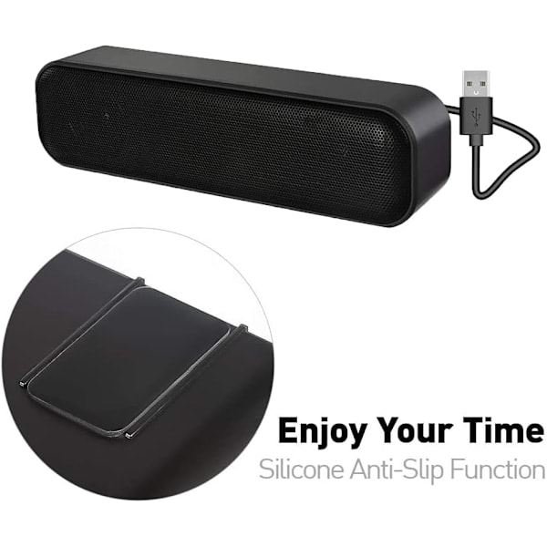 Paris Högtalare, Datorhögtalare, USB PC-högtalare för skrivbord, dator,