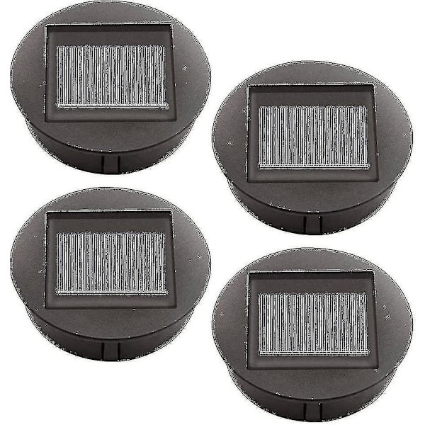 4 stk solcellelamper med LED-lys, solcellelamper, LED-solcellepanel lyktlokk