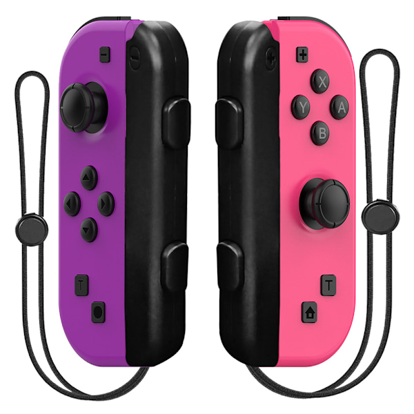NS langaton herätys vasemmalle ja oikealle kahvat joycon pieni kahva NS isäntäkahva SWITCH Bluetooth kahva Purple+Pink