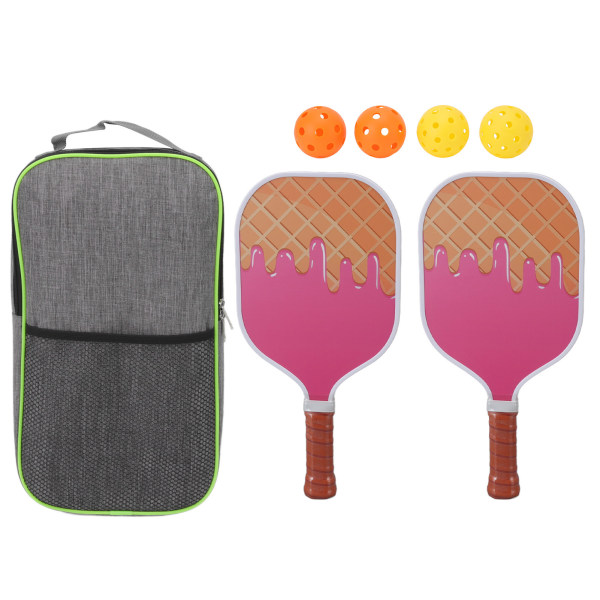 Pickleball Paddles Honeycomb Core Glass Fiber Pickleball Rackets Set Sportsutstyr