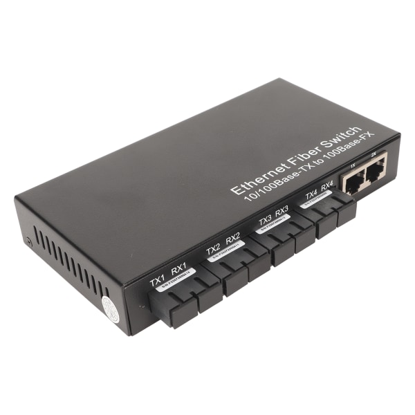 Ethernet til fiberoptisk mediekonverter Tx1310nm 10 100 Mbps Opp til 25 km RJ 45 SC Port Ethernet Fiber Switch 100?240V EU-plugg