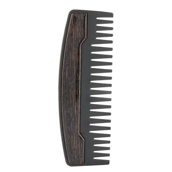 Rostfritt stål bärbar ficka skägg rakkam Mustaschhår (träkorn + svart)