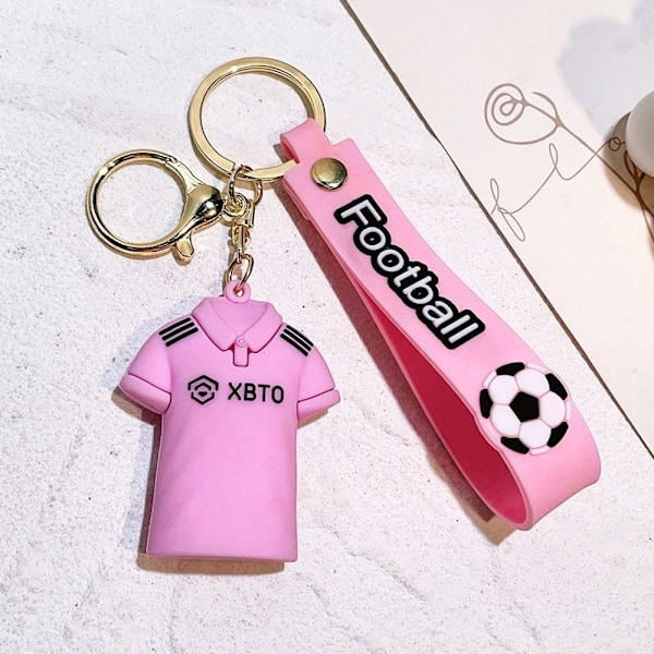 Fodbold nøglering tegneserie figur vedhæng 04 04 4 4