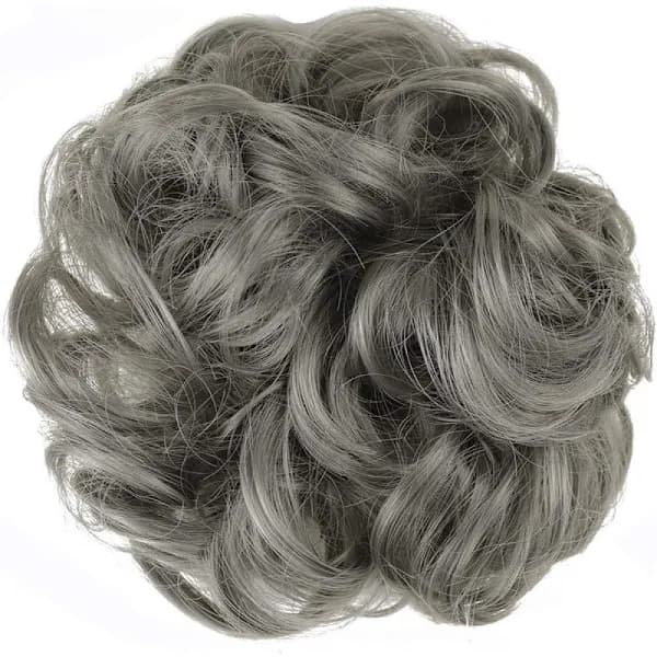 Scrunchie Hårförlängning / Hårband / Hårknut - Grå grå