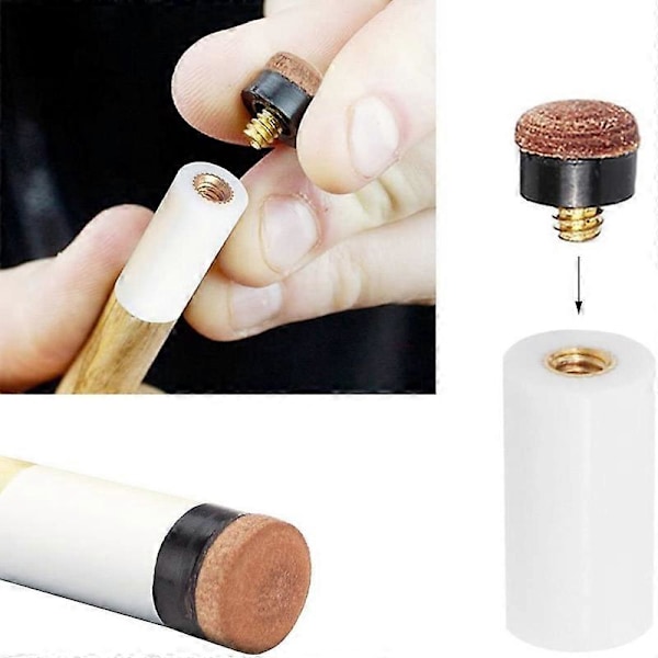 50 stk. Biljardkø Screw-on Tips 13mm Biljardkøtupper for Biljardkøer og Snooker.pa