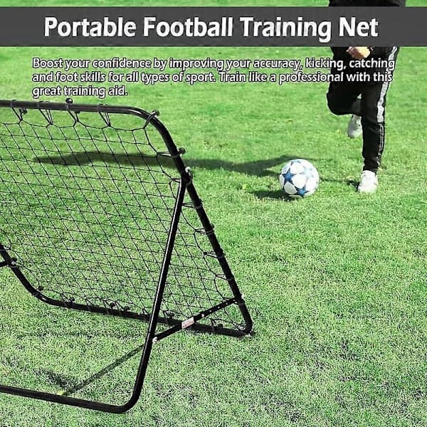 Replacement Net for Football Rebounder, Catch Net with 20 Ropes, Training Net for Ball Reception
