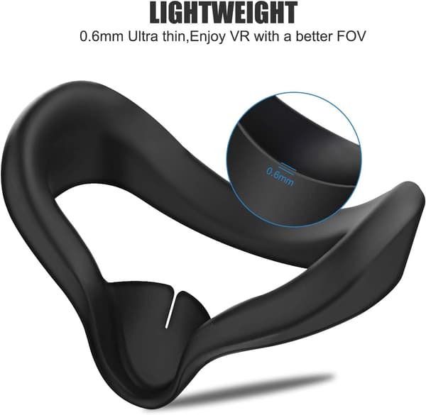 Silikon VR-ansiktsmaske for Oculus/Meta Quest 2-headset Briller Svett