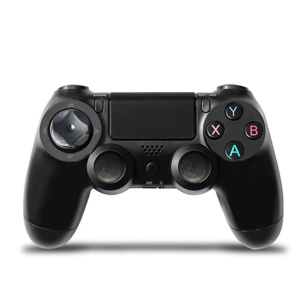 PS4 trådlös Bluetooth spelkontroll PS4-kontroll med ljusfält（svart）
