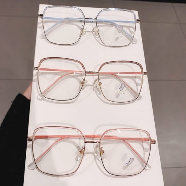 Anti-Blue Light Glasses Overdimensjonerte briller SORT Svart Black