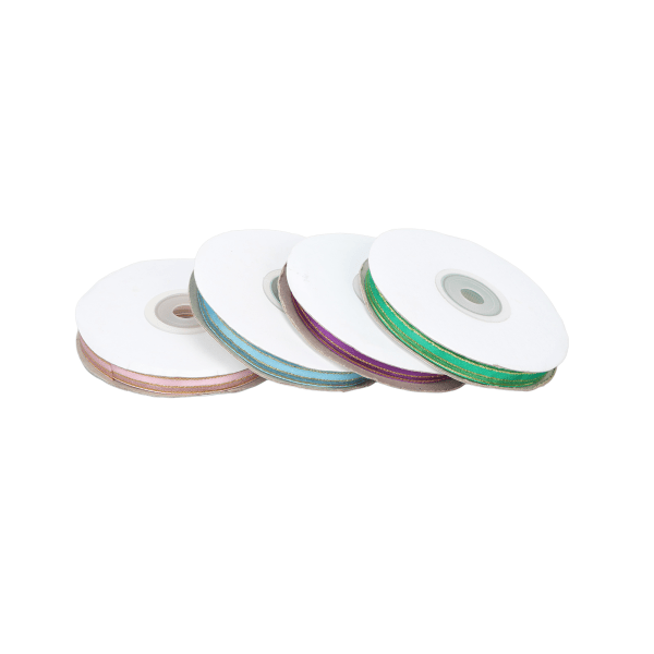 4 kpl 9 mm leveä läpinäkyvä satiininauha Värikkäät polyesterisifonkinauhat lahjapakkaukseen