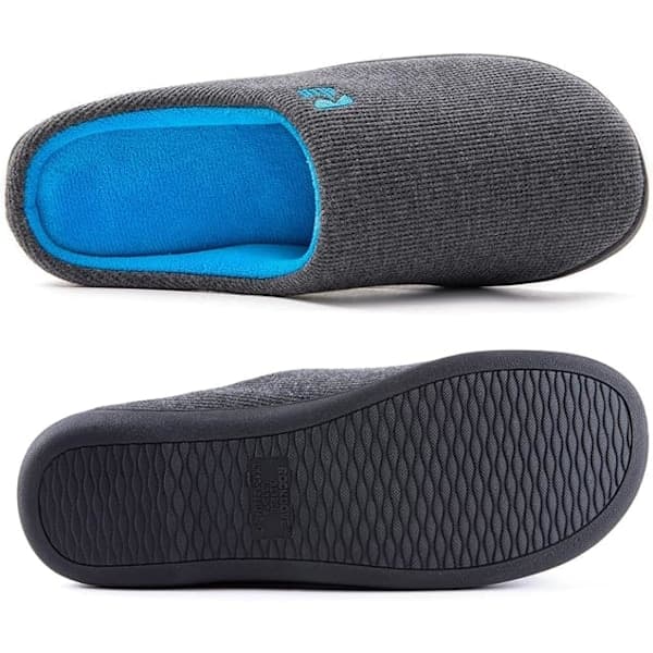 Original tofarvede hjemmesko med memory foam til mænd