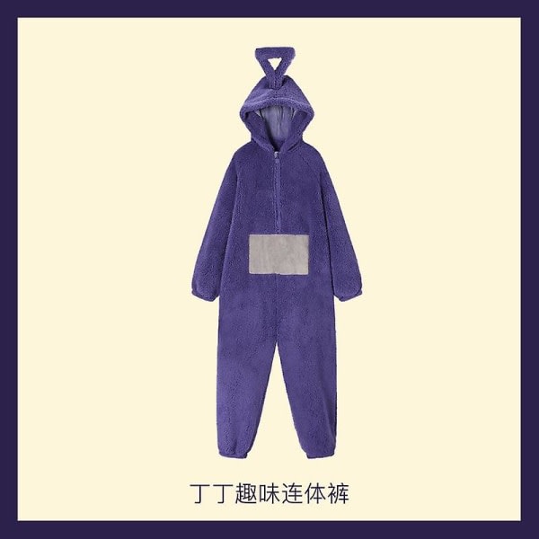 2024 - Voksen Teletubbies kostume Rolig TinkyWinkyOnesiesPoLalaDipsy Cosplay Pyjamas Pyjamas Halloween Jul Pyjamas Jumpsuit D