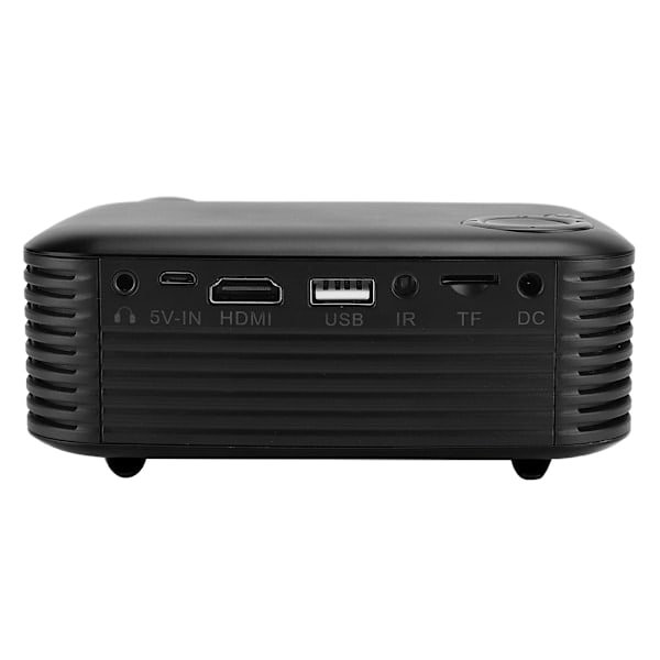 Mini Kannettava Projektori Kotitalousprojektorit 320 x 240 Resoluutio 2 tuuman LCD-näytöllä (100-240V) Musta US