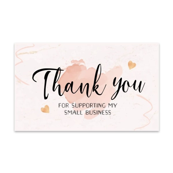 30 takkekort til støtte for mine små virksomheder TYPE A