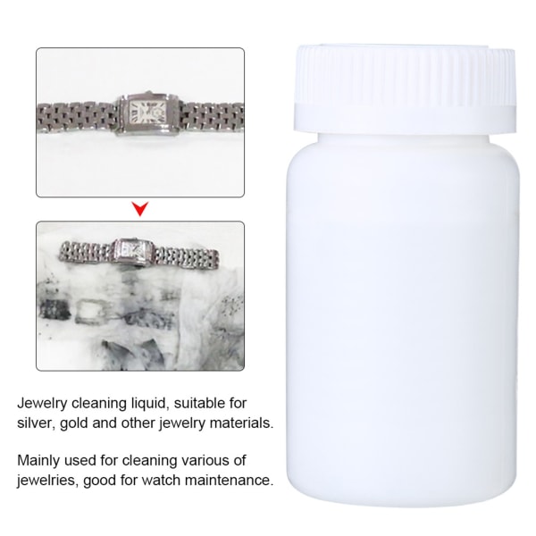 Anti-anløbende smykkerens flydende smykkerenser vedligeholdelsestilbehør (40mL)