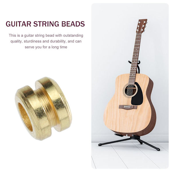 10 st Eleguitar Gitarr Folk Gitarr Strängpärlor Strängpärlor Folk Gitarr Gitarr Reparationsverktyg Guld