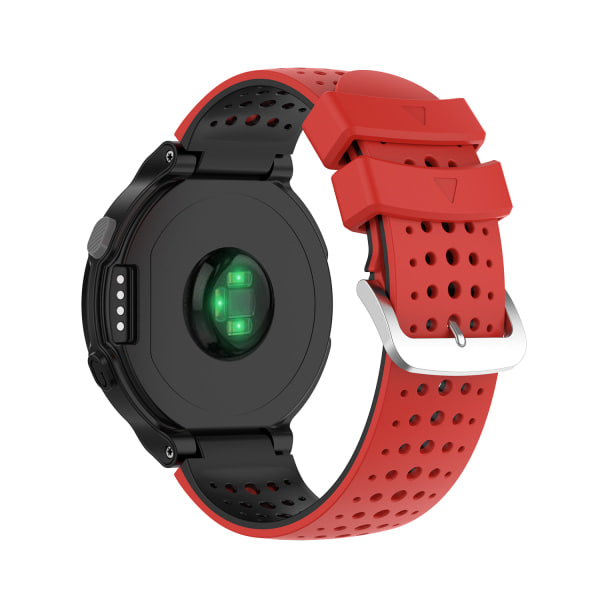 Silikonarmbånd Garmin Forerunner 220, 230, 235, 630, 620, 735XT, Approach Rød Red