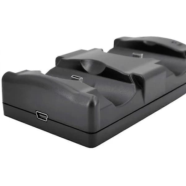 PS3 Håndkontroll Ladestasjon med LED-indikator for Dualshock & Move