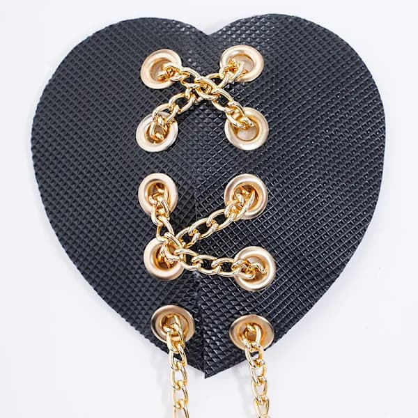 Rhinestone Kroppskoru BH Sydän Kristalli Rintaliivit Bikinit Korut