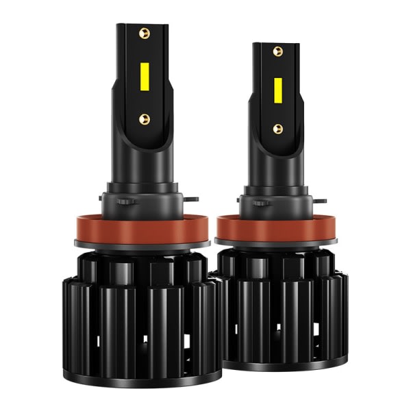 H11 h8 H9 LED-lamppu 6000k Valkoinen lähivalo, kaukovalo auton ajovalot H11 Vaihto halogeeni Auto Retrofit Lamppu-2kpl