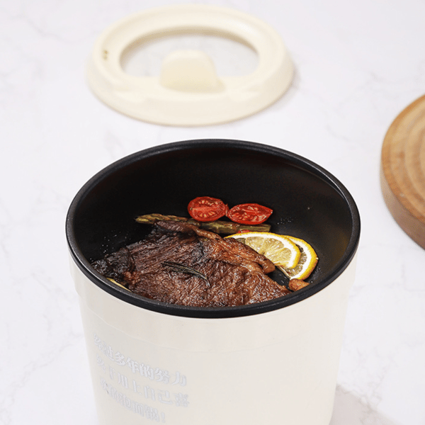 Elektrisk Nudelkogegryde Mini Elektrisk Hotpot HVID-EU STIK