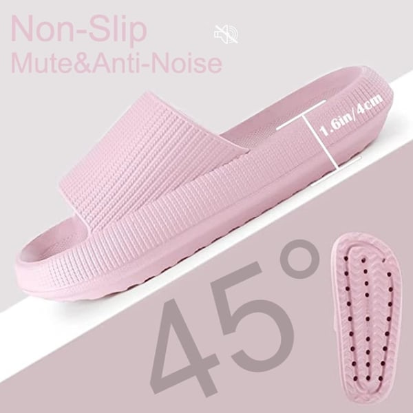 Dame Tykke Plattform Sky Tøfler rosa 42-43_paris rosa 42-43