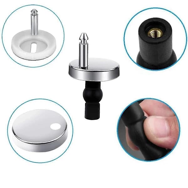 1 par toalettsits snabbkoppling toppfixering expansion gummiskruvar 45mm
