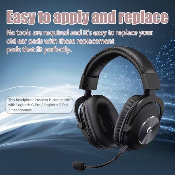 Ear Cushions for Logitech G Pro / Logitech G Pro X 1 Pair—pa