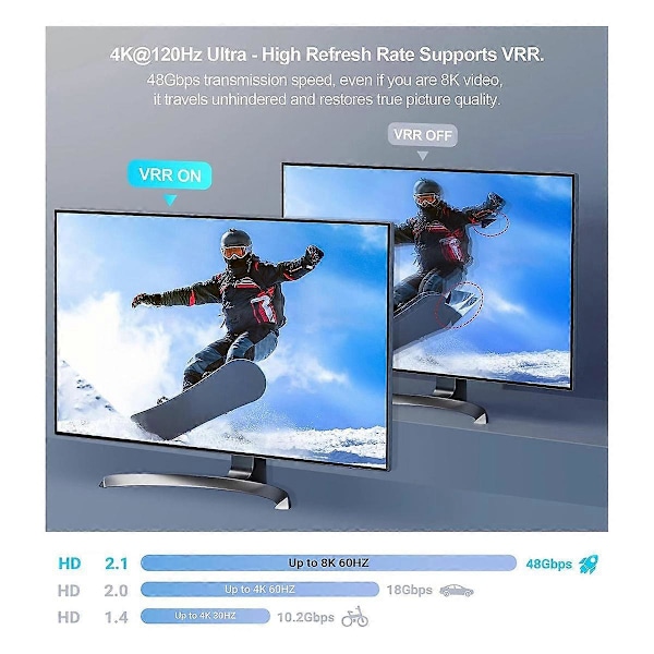 3 i 1 Ut -Kompatibel Brytervelger, Støtter 4K@120Hz HD -Kompatibel Velgerbryter for Ga.pa