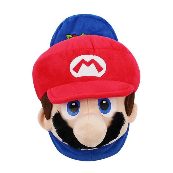 Super Mario Plysch Tofflor Halkfria Damtofflor