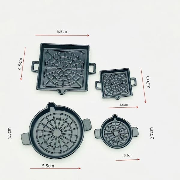 Dukkehus Bageplade Miniature Køkkenlegetøj STOR RUND-1 STK STOR big round-1pc