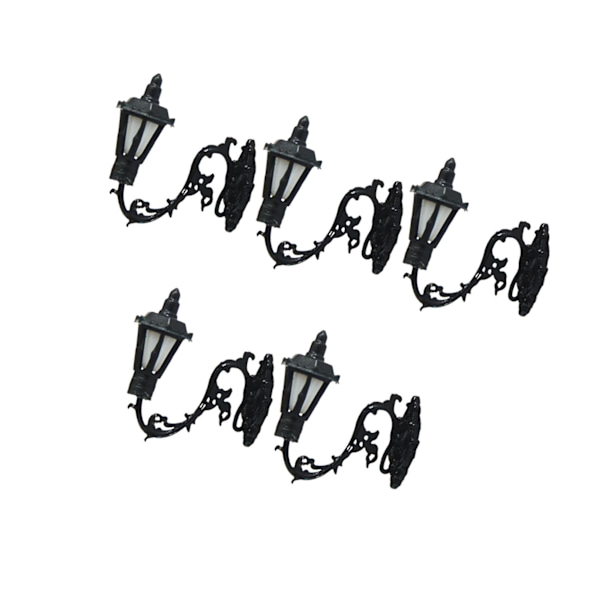 1/2/3/5 5x antik miniatyr vägglampa för DIY-tillbehör Stil C Style C 1Set