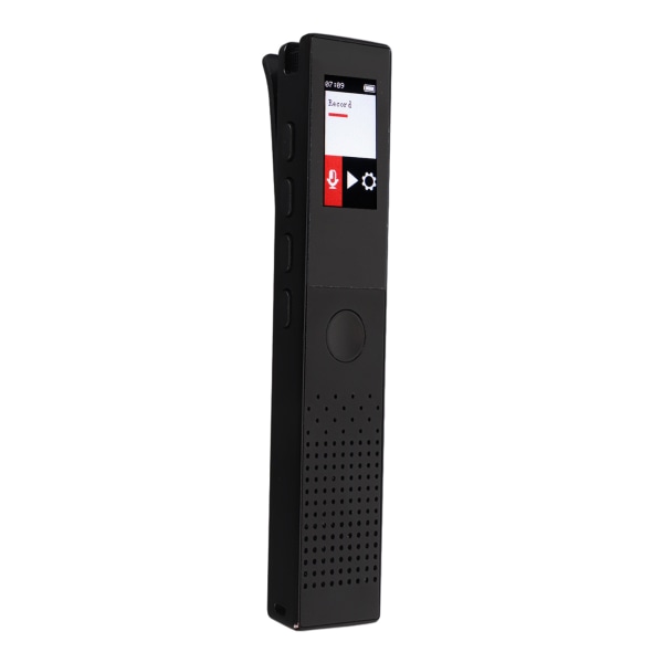 Stemmeopptaker Multifunksjon Intelligent støyreduksjon HiFi Stereo MP3-spiller Digital stemmeaktivert opptaker 8GB
