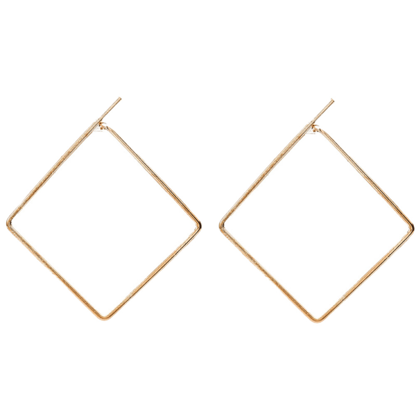 Enkel geometrisk form hänge örhängen Örhängen Kvinnor Dam Smycken Dekoration (guld)