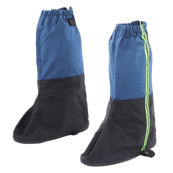Ett par skor Cover Damasker Blå Vattentäta halkskyddsstövlar Damask med reflekterande remsa för vandring storlek XL