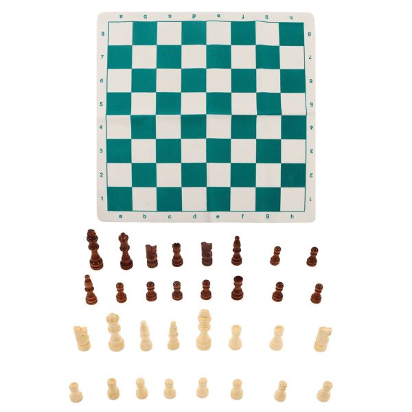 Internasjonalt sjakksett sjakkbrikker med PU-sjakkbrettpartier Sjakkbrettspillsett