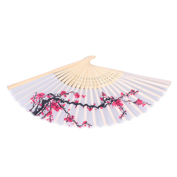 10 st Sakura Folding Hand Fan Portable Bamboo Silk Hand Fan för dansfestuppträdande