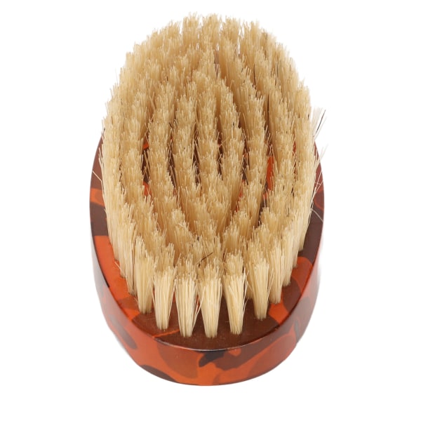 Skægbørste Træskaft Fjernelse af snavs Bærbar oval multifunktions blødgørende hårplejebørste