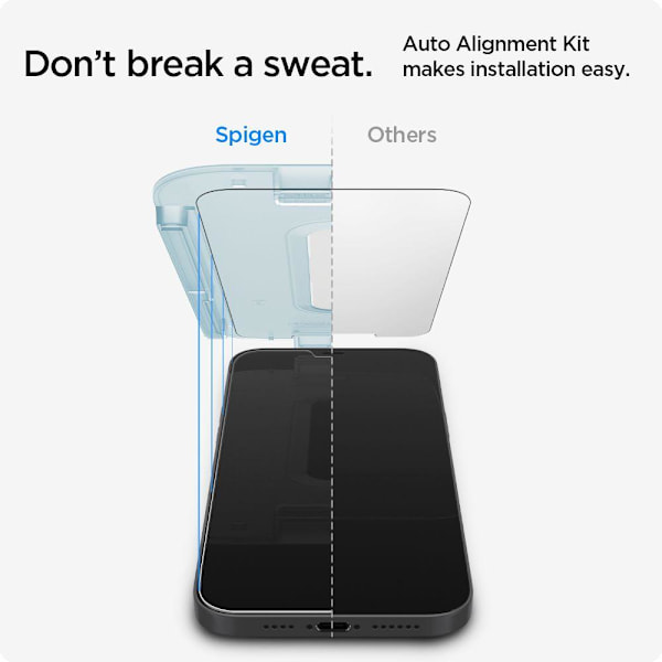 SPIGEN Ez Fit 2-Pack Härdat Glas Skärmskydd för iPhone 12 & 12 Pro 120