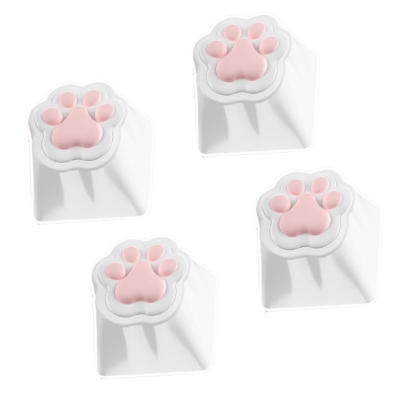 4 kpl Cat Claw näppäinsuoja Pehmeä silikoni Ergonominen muotoilu Universal mukautetut pelinäppäimet Mekaaniset näppäinsuojukset
