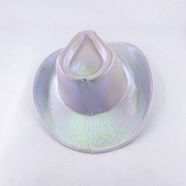 Trådløs LED Cowboyhat Iridescent Jazz Hat GRØN grøn