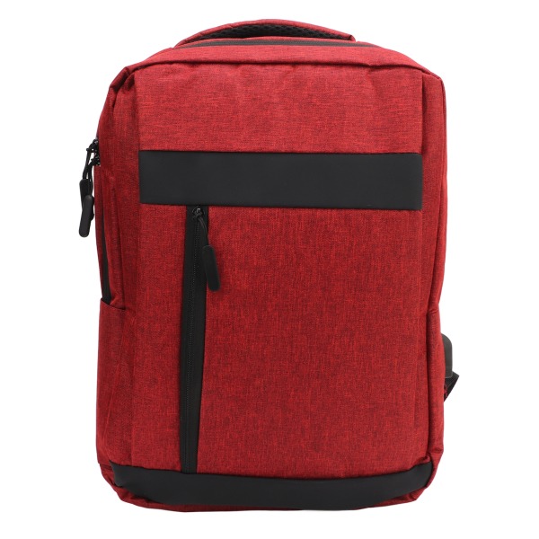Ekstra stor Laptop-ryggsekk Reise Laptop Multi Layer Business Bag med høy kapasitet med USB-ladeport for unisex rød